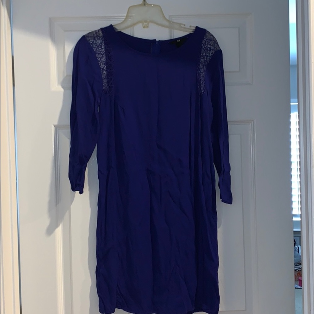 🟢 5/$20 Bundle: H&M Blue Dress with Lace